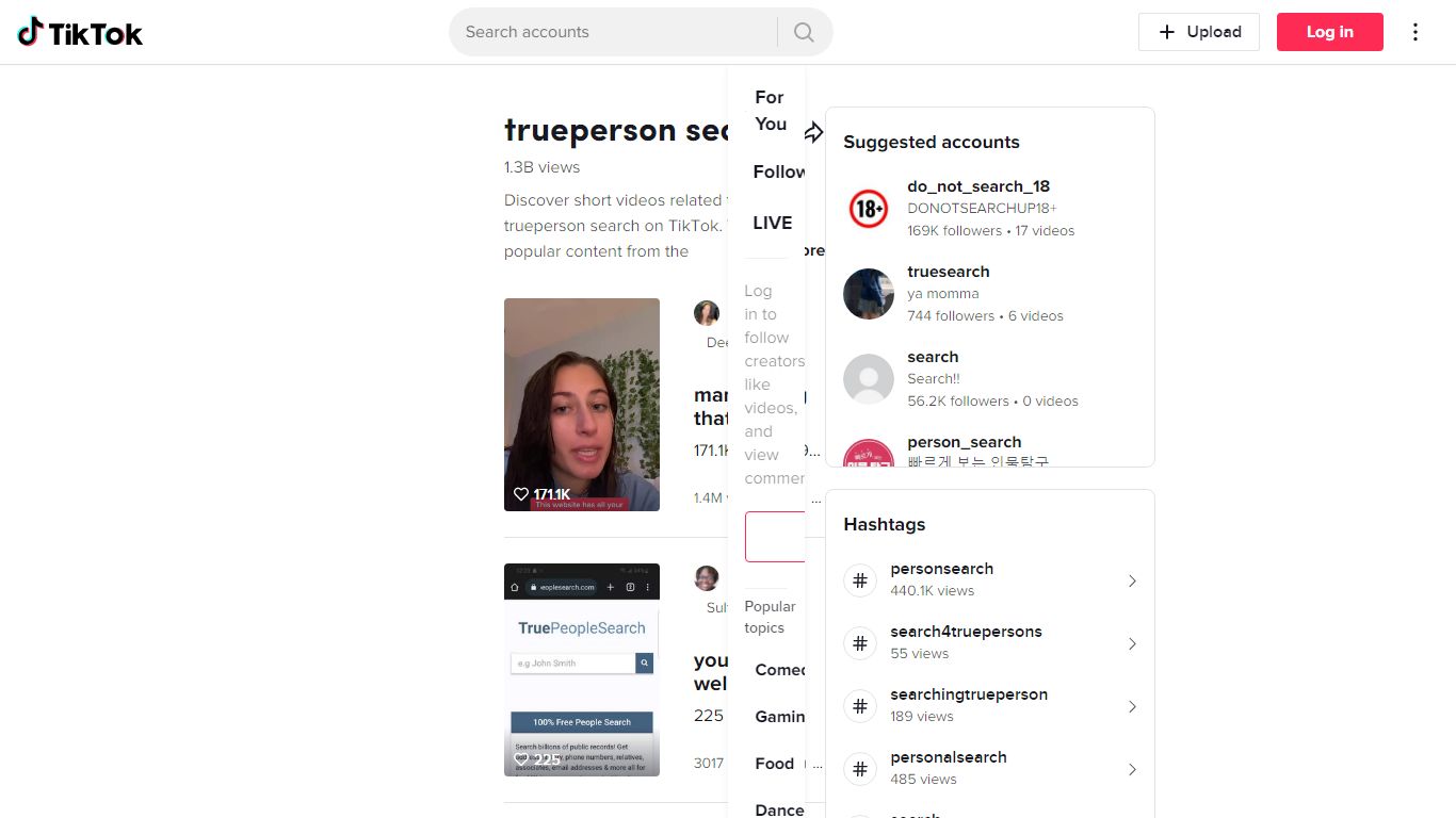 Discover trueperson search 's popular videos | TikTok